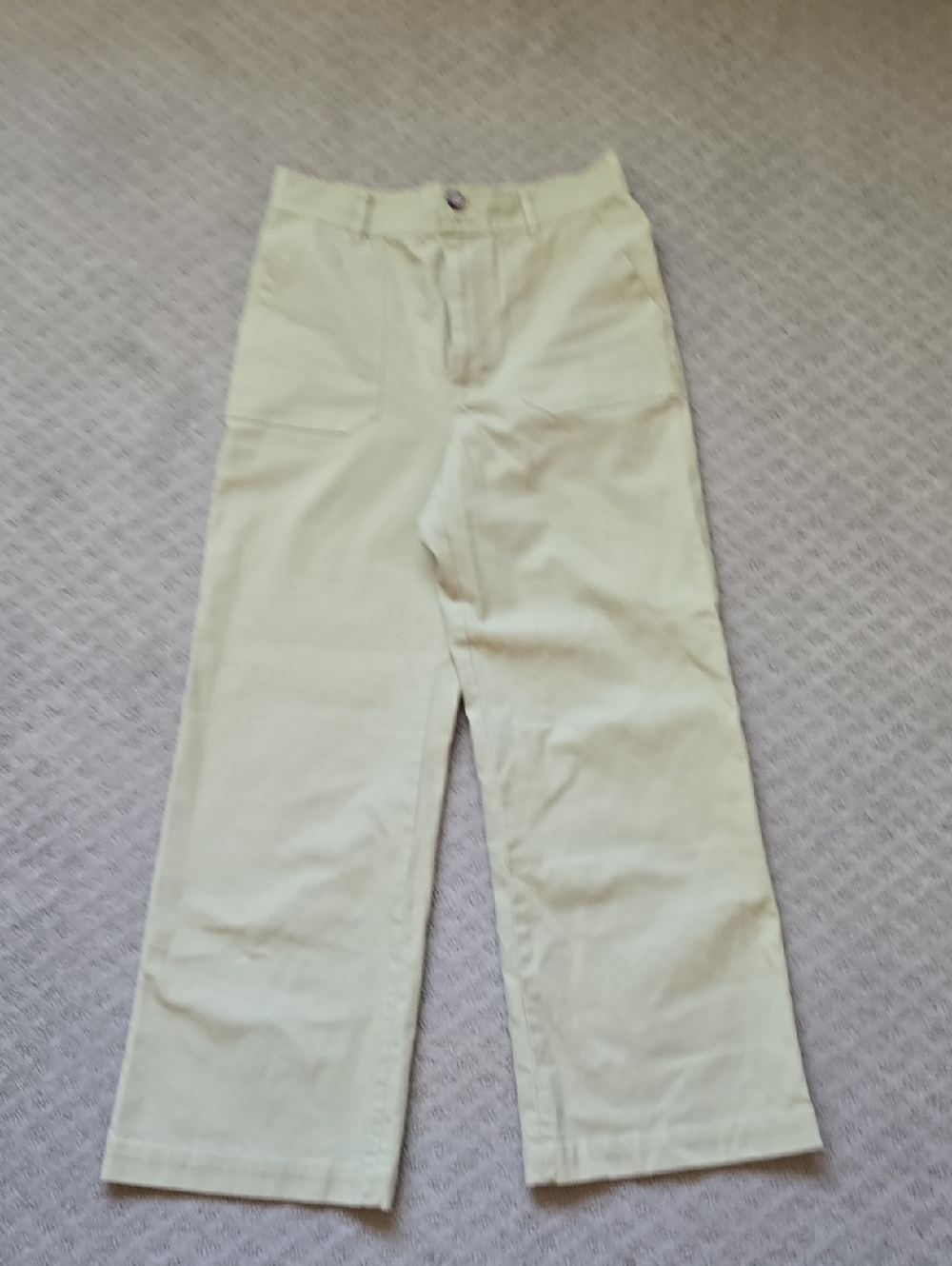 & Other Stories Light Green Wide Leg Pants